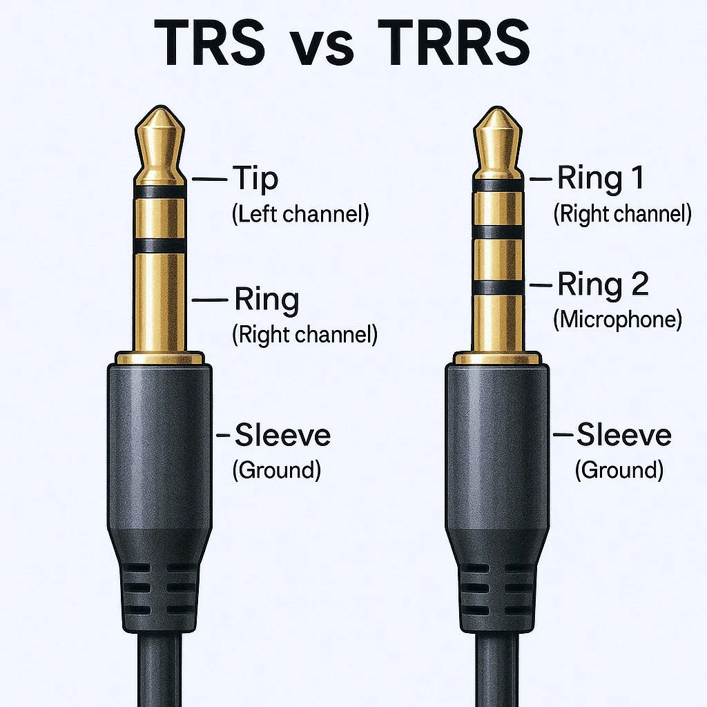 TRS TRRS contact rings